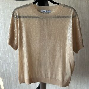 Brand new Zara sequined top, Size L